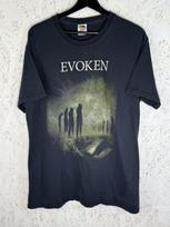 Evoken Beneath The Frozen Soil 2010 Sweden Death Metal Band T-Shirt Black Size L Unisex T-Shirt L gray