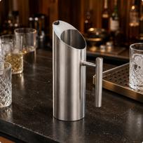 Stainless Steel Pitcher Smooth Shiny Metal Welded Handle Carafe 1L H101 1.2L