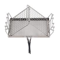 Foldable Toast Grill Rack Mesh Surface Foldable Toaster Camping Toaster  Outdoor Toasting sidabras