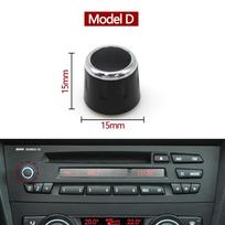 Car Dashboard Multimedia CD Player Radio Audio Volume Rotary Switch Knob For BMW 1 3 Series E90 E81 E82 E87 E88 2005-2012 black