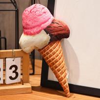 Ice Cream Stuffed Realistic Ice Cream Figure Soft Plush Throw Pillow Couch Bedding Decor Dessert Hurl Cushion Food Filled Presents 50cm