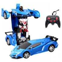 2022 Transformuojamas robotas automobilis valdomas nuotoliniu būdu berniukui Šaunus sportinis modelis su pulteliu gryna