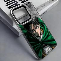 L-Levi Ackerman A-Attack On T-Titans Phone Case For iPhone 17,16,15,14,13,12,11 Plus,Pro Max,Colored Silver Phone Case iPhone13PRO
