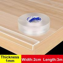 Skaidri apsauginė juosta, apsauganti nuo smūgių, baldų kampų bamperis, vaikų stalo krašto apsaugos juosta 1mm x 2cm x 3m
