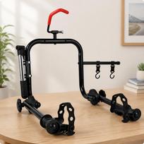 Mobile Bike Repair Stand Space-Saving Accompanying Wheels Steady white