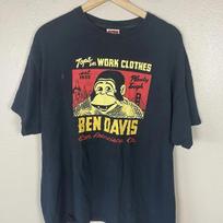 Ben Davis Classic Logo Gorilla T Shirt Size Xl Vintage Streetwear Versatile Homme Graphic Top For Everyday Wear M black