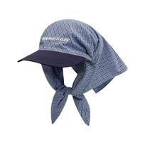 Korean Style Headscarf Baseball Hat Y2k Strappy Bandana Hat Casual Letter Headscarf Hat  Girl tamsiai mėlyna spalva