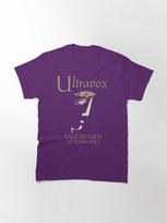 Ultravox 'Rage In Eden' Festival Face (Red) Classic T-Shirt L violetinė