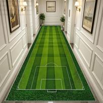 Žalias Futbolo Aikštės Ilgas Takelis Linksmas Kilimas Sporto Salės Įėjimas Žaidimų Kilimas Be Pūkų Plaunamas Neslystantis Įėjimo Grindų Kilimėliai 1.9x9.8ft(60x300cm)
