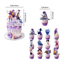 K-POP Girl Group Birthday Party Supplies For Kids Happy Birthday Banner Table Decoration Balloons Plates Cups Background Cloth