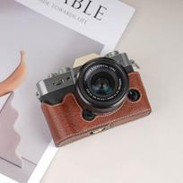 Universali vaizdo kameros dėklas Fujifilm XT30 II XT20 XT5 XS10 XS20 XM5 - Minkštas odinis dangtelis su pasirenkamu dirželiu XT30/XT30 II/XT20/XT10 Coffee Camera Case