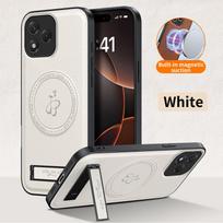 Leather Stand Case for Honor 600 400 Lite 400 Pro X9A X9B X8B X7C Magnetic Holder Cover Mag-safe Charge Full Camera Shell Fundas for Honor 600Pro 5G balta