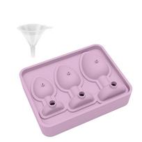 Adult Novelty Ice Cube Molds Unique Silicone Ice Trays Funny Shapes For Bar Party Drinks Purple