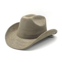 Traditional Style Wool Felt Cowboy Hat With Wide Brim For Men And Women Style G gray