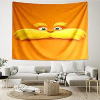 The Lorax Print Tapestry, Backdrop, Easy Setup, Ideal for Bedroom, Office & Living Room, with Aesthetic Wall Hanging Decor. 180cmx230cm