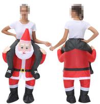 Kalėdos Helovinas Kalėdų Senelis Elnias Pripučiamas Kostiumas Lauko vakarėliui ar pasirodymui One Size Adult red