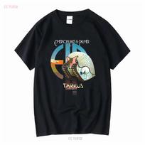 Tarkus ELP Emerson Lake and Palmer Juodi Dydis S 5XL Marškinėliai AC1625 ilgomis arba trumpomis rankovėmis vintažiniai Skalbti Unisex vyrams mada XL black