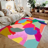 Colorful Dopamine Rug Premium Soft Carpet for Living Room Sofa Coffee Table Bedroom Decor Home Mats 160x230cm-63x91in