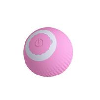 Interactive Smart Rolling Ball Cat Toy Automatic Movement Pet Entertainment Durable Material Safe Design for Cats Indoor Play One Size rožinė