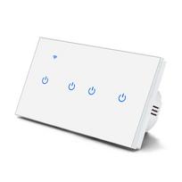 LangYeao 10A for Tuya Smart Zigbee Wall Switch 146 Type ABS PC Retro Glass Touch Panel 2/3/4/5/6/8 Gang Smart Life Alexa App 86mm*146 mm&EU UK Standard