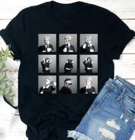Madonna Vintage T-Shirt Pop Music Icon Graphic Tee S-5XL XXXXL gray