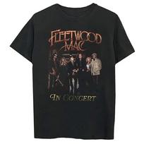 Fleetwood Mac Album Cover T-shirt Vintage Washed Oversized Streetwear Men Women Summer Cotton Short Sleeve Classic Rock Tee M gray