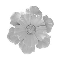 Decorative Flower Wall Art Accent Resin Layered 3D Petal Relief Floral Wall Sculpture for Hallway Entryway Living Room Decors Home balta