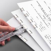 50Pcs Slim Profile Push Clip Refills Metal Paper Fasteners Binder Refill Clips  Document Organizing sidabras