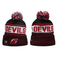 Warm Knitted Beanie Hat Winter Ice Hockey Outdoor Sports Unisex Adjustable Ins Style Embroidered Letter Design Adjustable 54cm-62cm gray