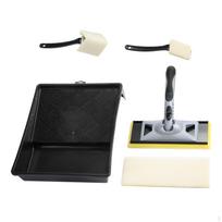 Paint Edger with Trims and Touch up Pad Practical Tray Set Tools Corner black
