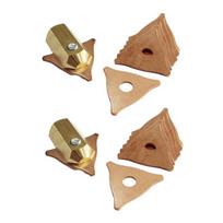 2X Tri Hook Washer 3 Point Dent Puller Electrode Chuck Dent Pulling System Stud Welders Triple-Cornered Pads Kit auksas