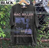 Vtg Mac Miller Hip Hop Rap Music Graphic T-Shirt Black S-5XL 130 gray