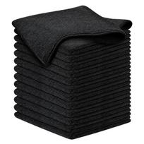 Microfiber Cloths for Cleaning, 12Pieces Soft Washable Wiping Cloths for Dining Tables, Mirrors, Desks, and Vehicle Dusting 40x40CM juoda