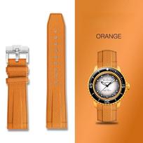 Advanced New Design For Blancpain x Swatch Rubber Watch Strap 20mm 22mmFor Fifty Fathoms Oceans of World Collection Men's 20mm oranžinė