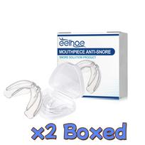 EELHOE Anti-Snoring burnos apsauga gerina miegą Dantų bruksizmas Miego įrenginys sustabdo knarkimą nevaržomam kvėpavimui Dantų priežiūra 3 1 SET gray