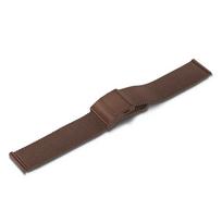 Greitai atsegamas nerūdijančio plieno Milanese tipo laikrodžio dirželis vyrams - Galimas 14-24 mm dydžių 20mm ruda
