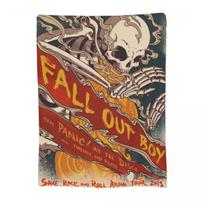 Fall Out Boy pledai Minkštas šiltas flanelinis metamas pledas pliušinis lovai svetainei iškylai kelionei namams sofai 75x90cm beige