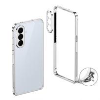 Samsung A57 Metalinis telefono dėklas su žiedu kamerai – Užsegamas rėmelis, Elegantiškas metalo pojūtis Samsung A57