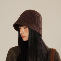 Fisherman Cap Warm Sun Bonnet Beanie For Outdoor Foldable New Casual Autumn Winter Women'S Knitted Bucket Hat 56-58cm black