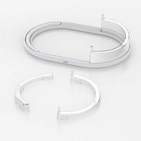 Horizontal Stand Compatible for Sony PS5 Slim Console for Disc&Digital Edition Easy Installation Anti-Slip Anti-Drop Dock Only Stand white
