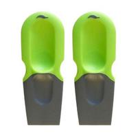 Thumb Scraper Non-Stick Non-Slip Plastic Kitchen Grip Durable Cleaning 2pcs green