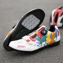 Unisex Cycling Shoes Road MTB Indoor Bike Stiff Sole Breathable Flat Clipless Compatible 36 black