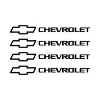 4 vnt. Atspindintys automobilio stiliaus ratlankių ir kėbulo lipdukai, dekoracija Chevrolet Onix Aveo Orlando Sail Malibu Camaro Colorado Volt juoda