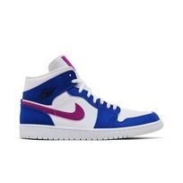 Air Jordan 1 Mid 'Royal Violet' (Unisex) Hyper Royal / Hyper Violet-White Vintage Basketball Shoes 554724 451 45.5