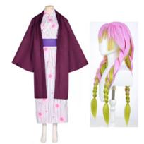 Demon Slayer Anime Swimsuit Cosplay Costume Nezuko Tanjiro Shinobu Mitsuri Kanroji Swimwear XL balta