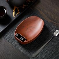 Turtle Shell Pattern Electronic Tea Coffee Kitchen Scale Touch Screen Long Battery 0.1G 200G Precision Weighing Tool raudona