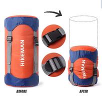 Outdoor Camping Sleeping Bag Compression Sack Multi-purpose Waterproof Portable Ultra-light Storage Bag Hiking Backpack Stuff Sack Travel Gear M blue