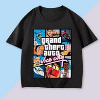 Grand Theft Auto 6 S-3XL Tee Adult Cartoon T-Shirt Women Men Cotton Style Fashion Trend for game fans 2026 3XL black