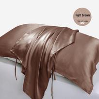 Silk Pillowcase: 100% Mulberry Silk, High-Grade, Smooth, Skin-Friendly, Thickened, Enlarged Pillow Cover. gray