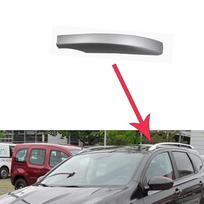 Car Roof Rack Cover for Ford Kuga Escape C520 ST-Line 2013~ ABS Luggage Bar Part Rail End Shell Cap Trim Shell Accessories 2013-2019 gray